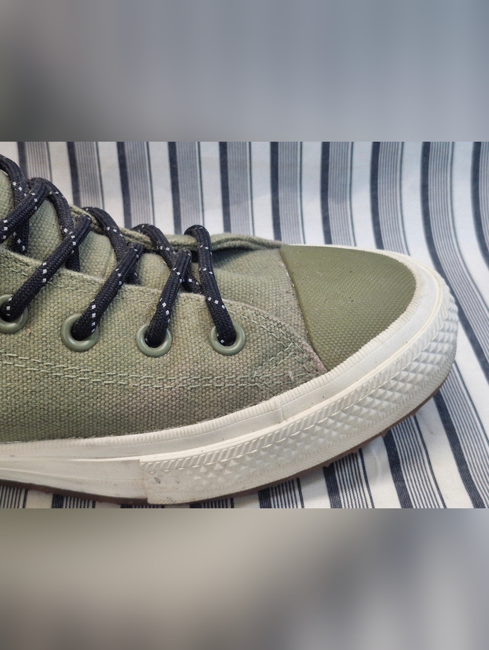 Converse Chuck Taylor All Star High Top Green Men's 11 Canvas Sneakers - Picture 4 of 16